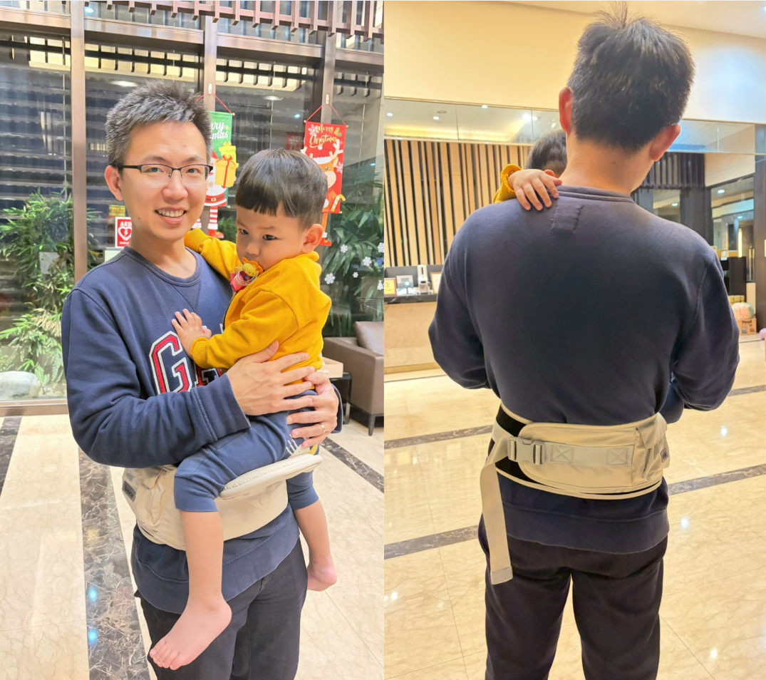 爸媽解放雙手必備【Bebefit S7 智能揹帶｜旗艦款首創折疊腰凳】