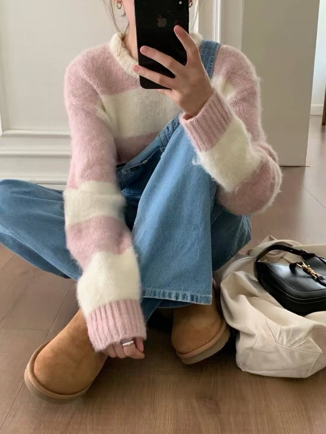 549 寬條紋針織毛衣