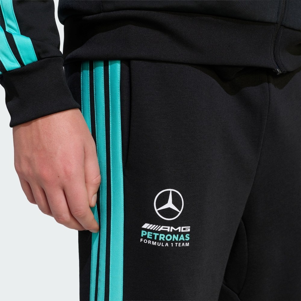 男款 ADIDAS X MERCEDES - AMG PETRONAS F1 黑色 F1 賓士 賽車 聯名款 運動 長褲【KE5913】ADF1