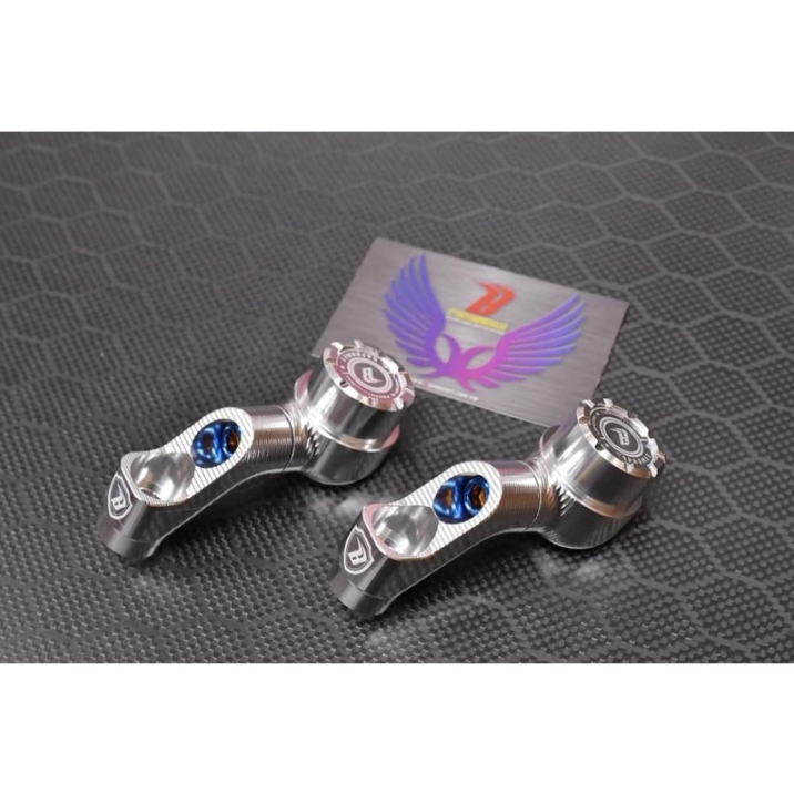 【巴風特 Bpahomet】CNC 鋁合金 變形金剛 萬向座 牛角 後視鏡 M8/M10 通用型