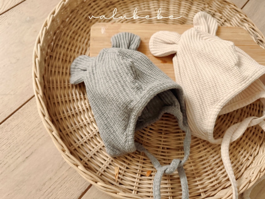 韓國🇰🇷 Valubebe 華夫格熊耳帽帽