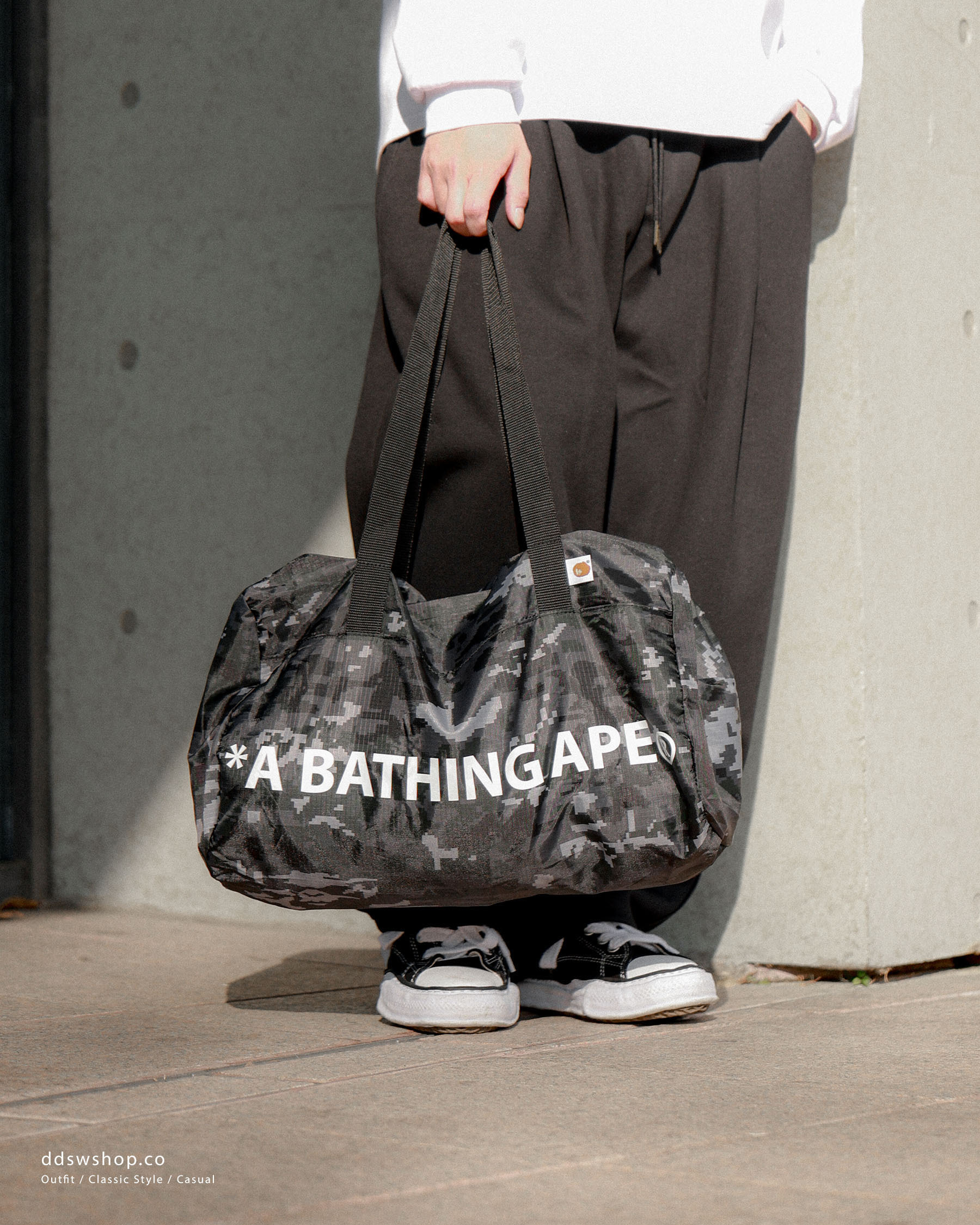 "現貨" A BATHING APE 旅行包  迷彩手提袋 出國必備