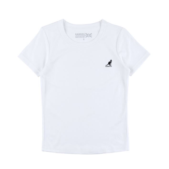 【下殺↘ $399】KANGOL 短T 短袖 白 黑LOGO 合身 經典圓領T 女 6322100500