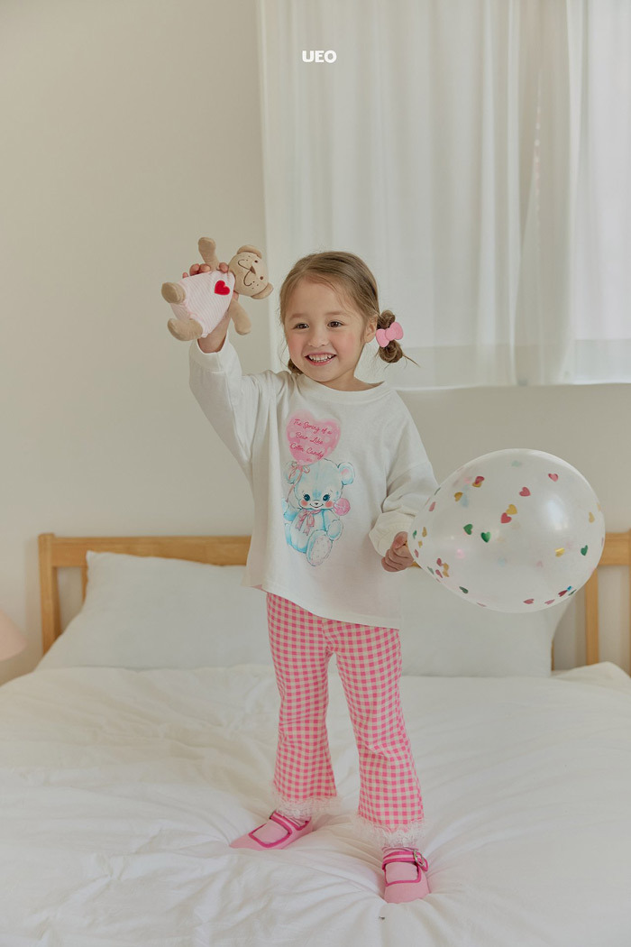 正韓春ueo 兩色氣球小熊上衣