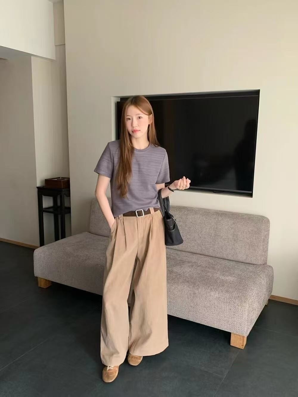 939 後腰鬆緊燈芯絨長褲