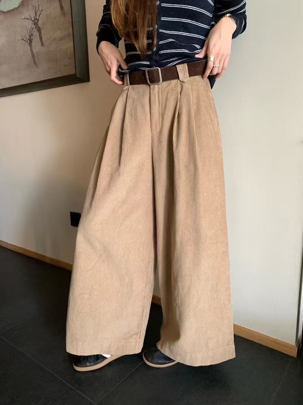 939 後腰鬆緊燈芯絨長褲