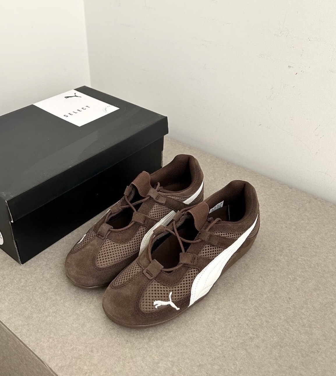 PUMA 休閒鞋 SPEEDCAT GO WNS 摩卡咖啡 瑪莉珍 芭蕾舞鞋 網眼 復古 40358908