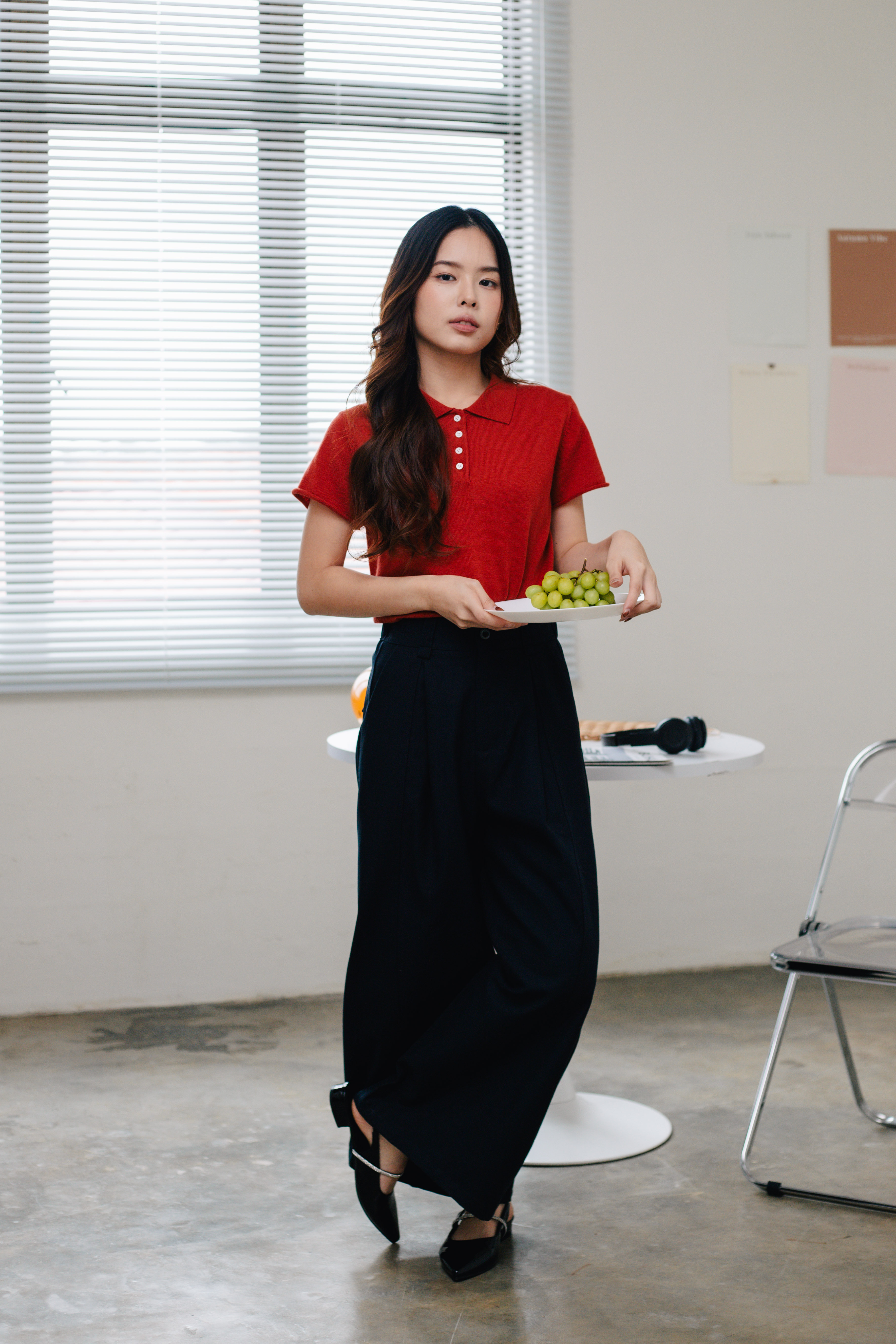 Hudson Wide Leg Pants Navy -2643PLNAV