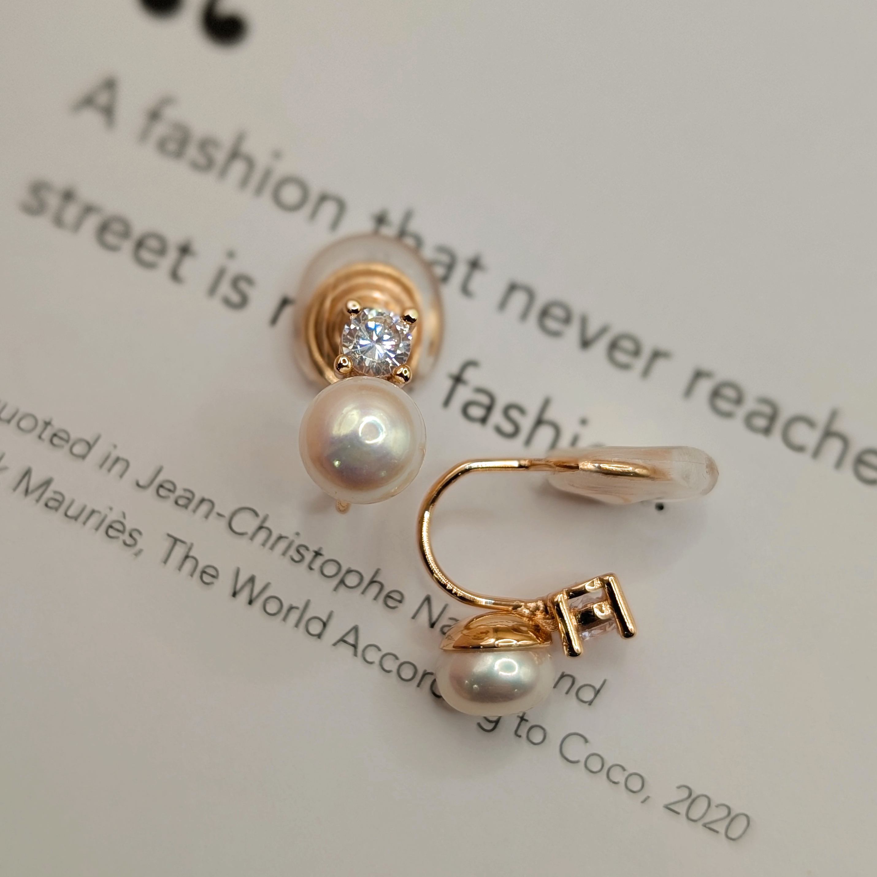 Classic Audrey｜經典赫本珍珠耳夾