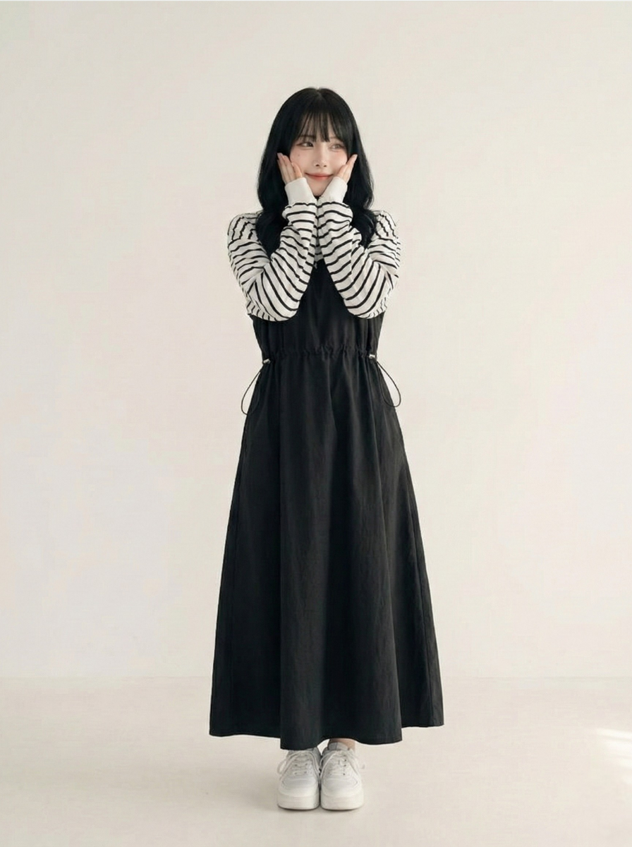 GA Perfect for spring! Layered bustier dress