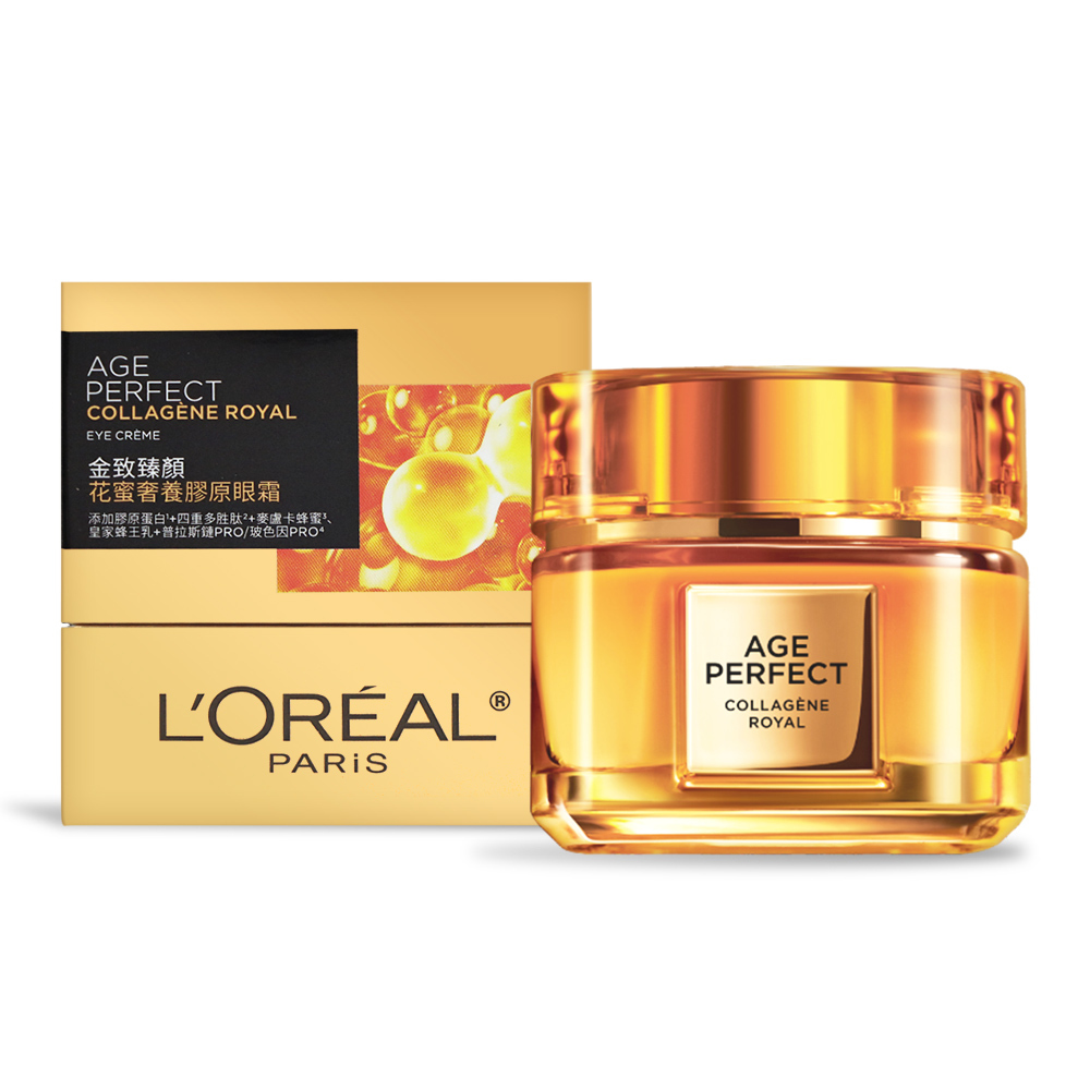 L'OREAL Paris 金致臻顏花蜜奢養膠原眼霜(20ml)
