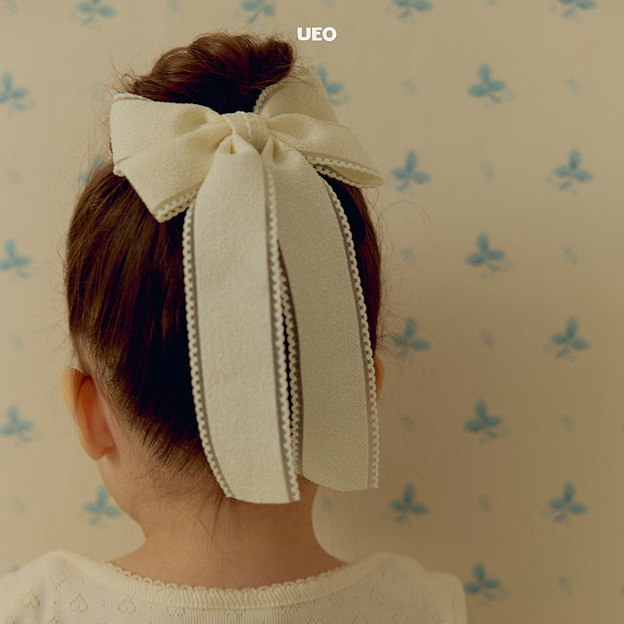 正韓春UEO 兩色緞帶蝴蝶結髮飾
