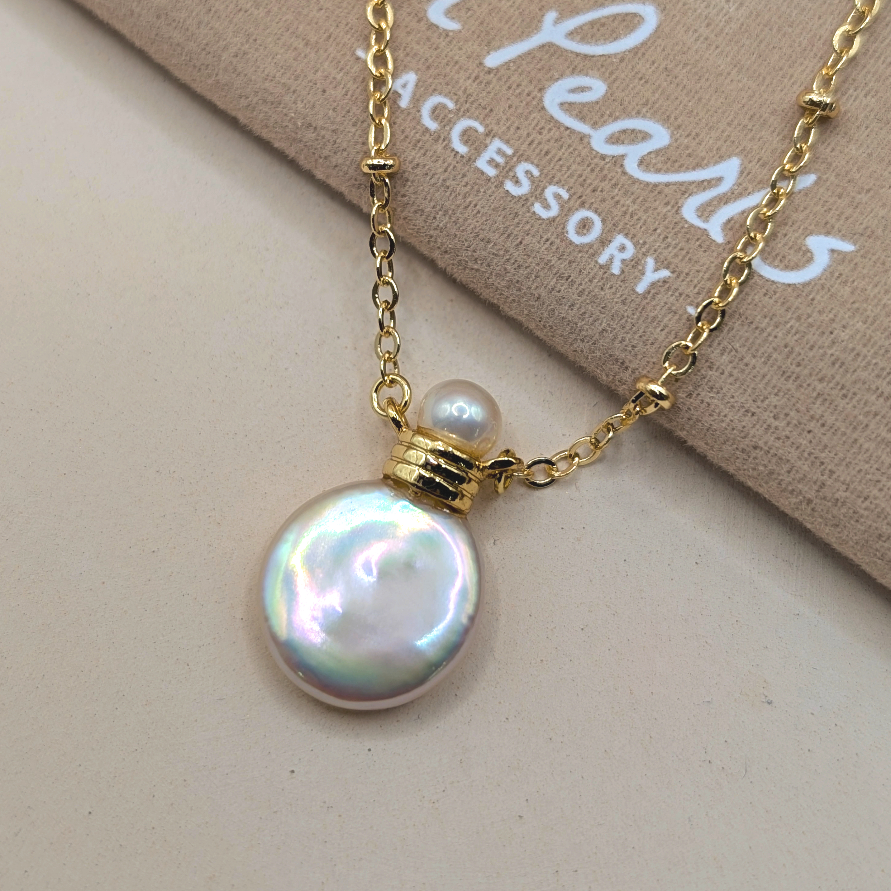 L'Essence｜珍珠香氛瓶項鍊