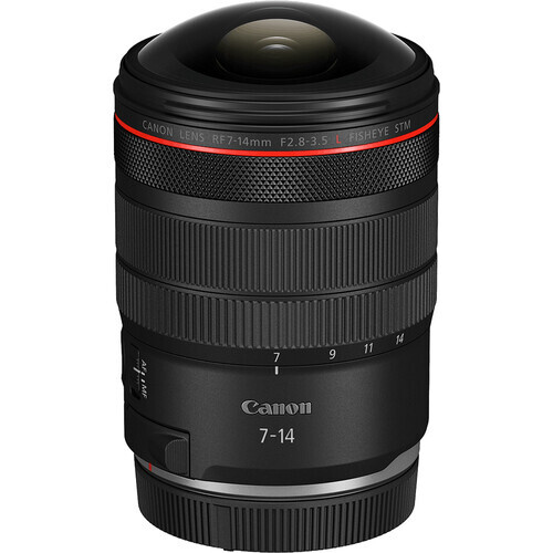 Canon RF 7-14mm F2.8-3.5 L FISHEYE STM 魚眼變焦鏡頭 [香港行貨] HK$12,580 (訂金HK$1,000)