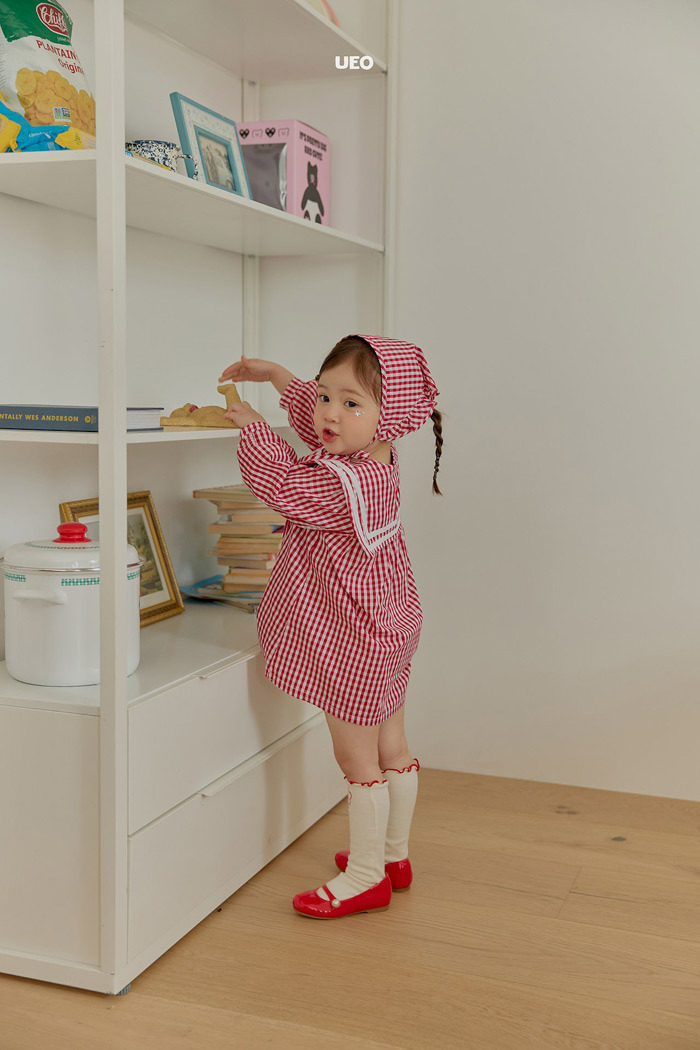 正韓春UEO 兩色格子頭巾