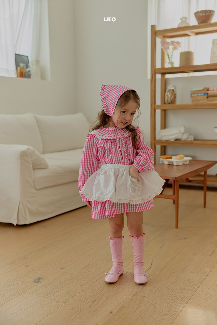 正韓春UEO 兩色格子頭巾