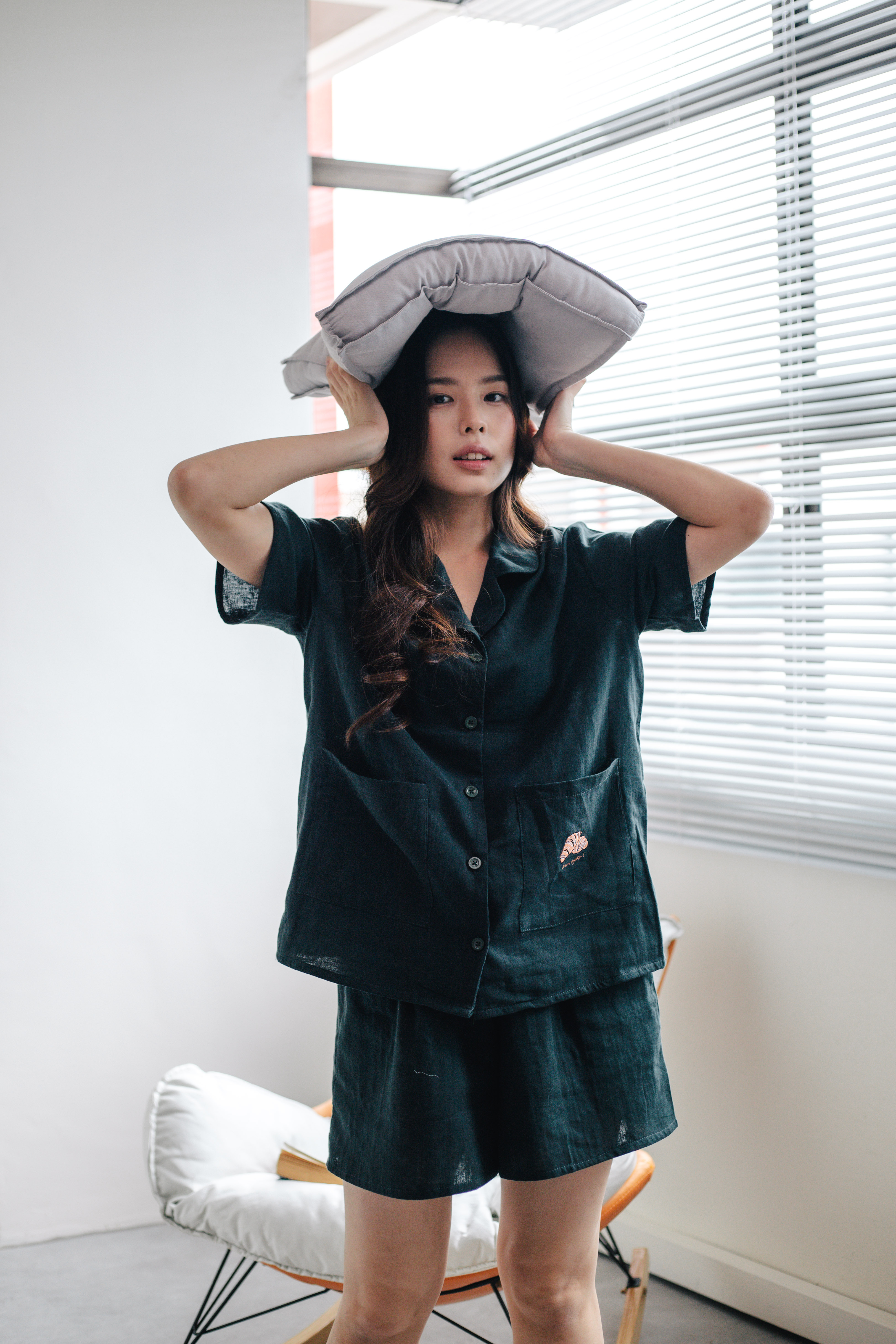 Butter Croissant Lounge Set Moss (Women) -2648SSMOS