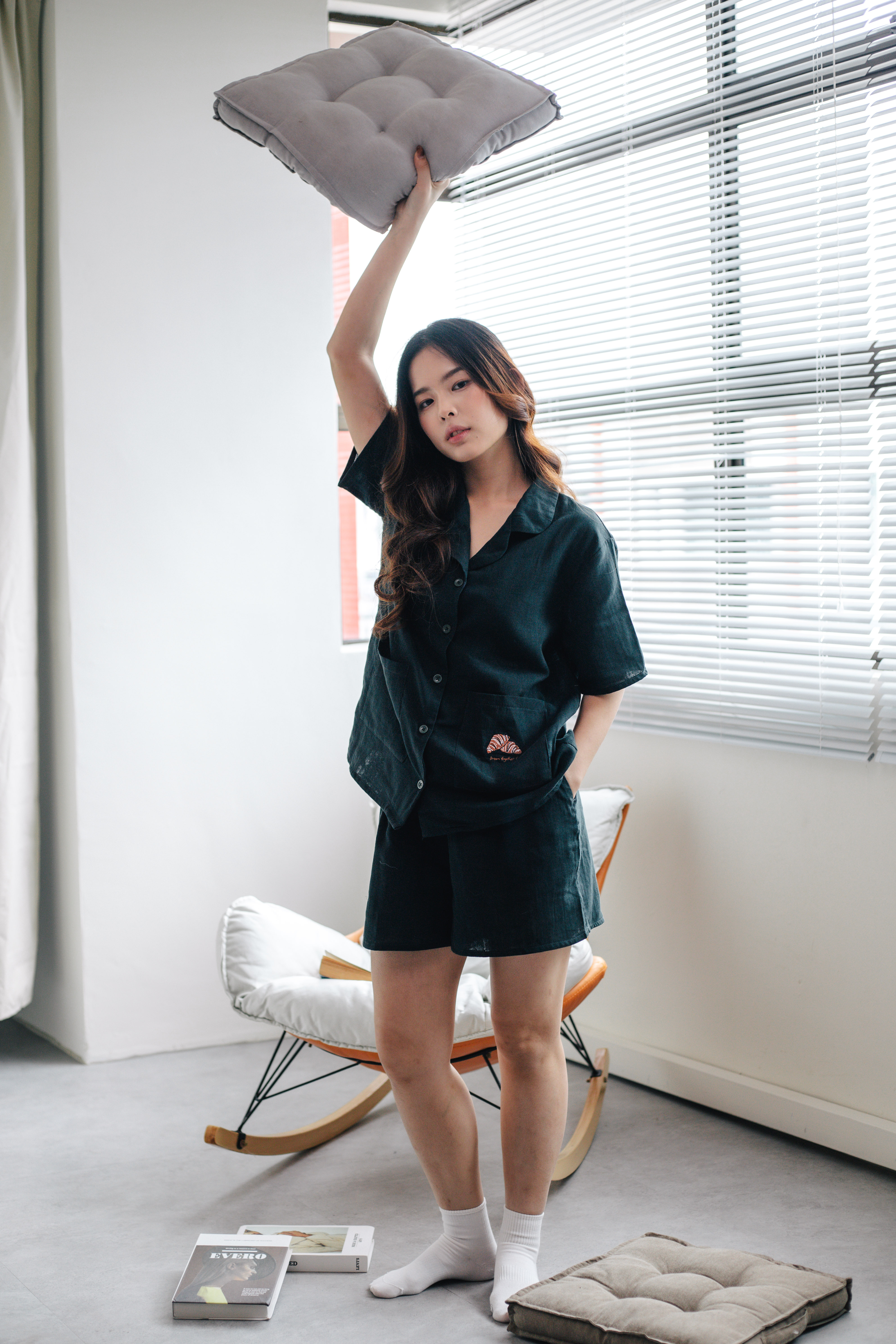 Butter Croissant Lounge Set Moss (Women) -2648SSMOS