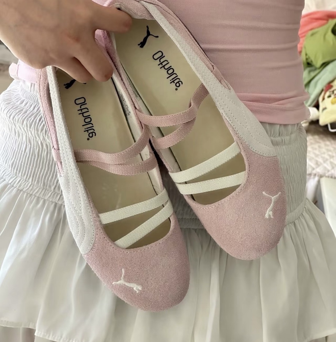 PUMA 休閒鞋SPEEDCAT BALLET SD Wns  粉 復古 芭蕾舞鞋 女 40128701