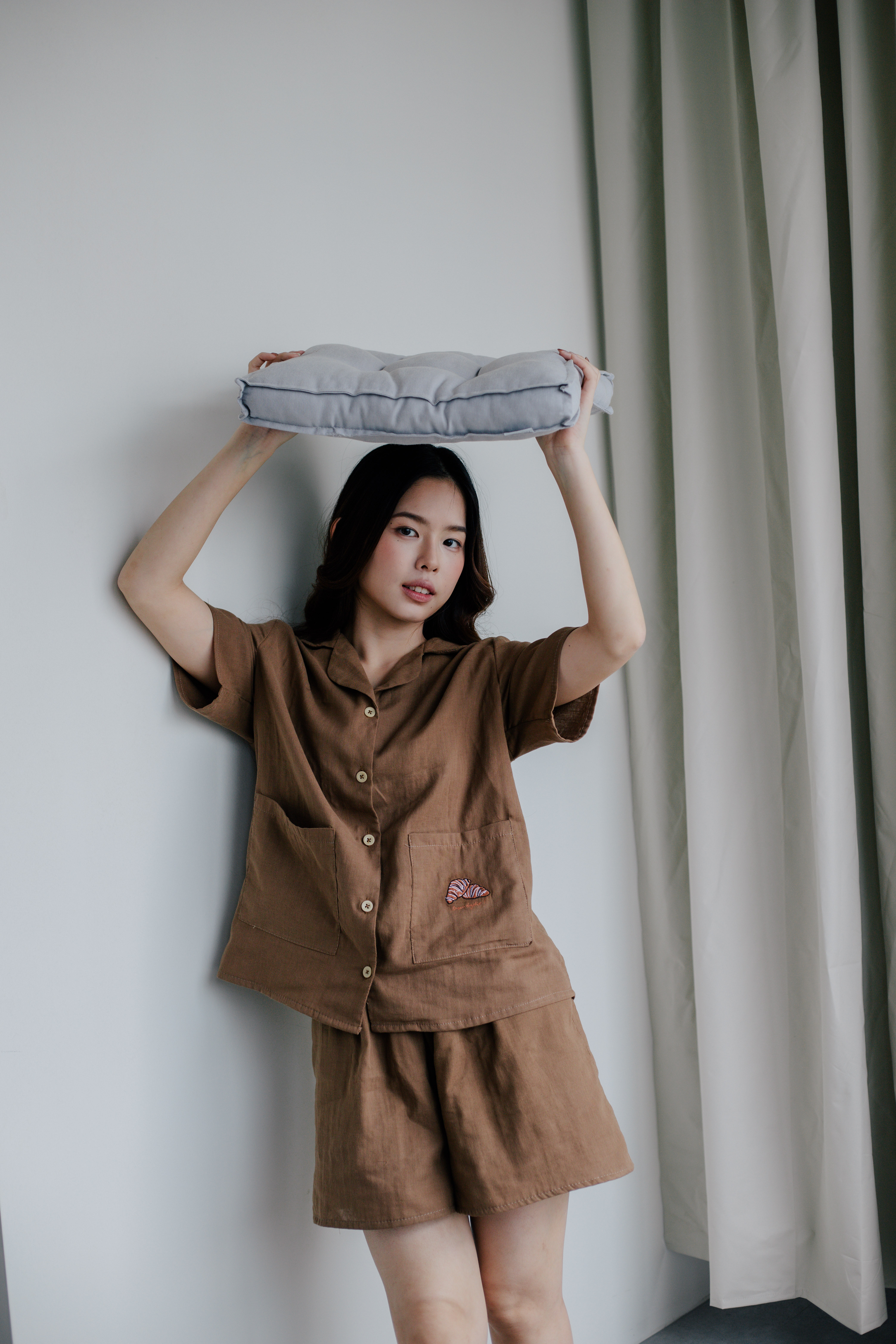 Butter Croissant Lounge Set Khaki (Women) -2648SSKHA