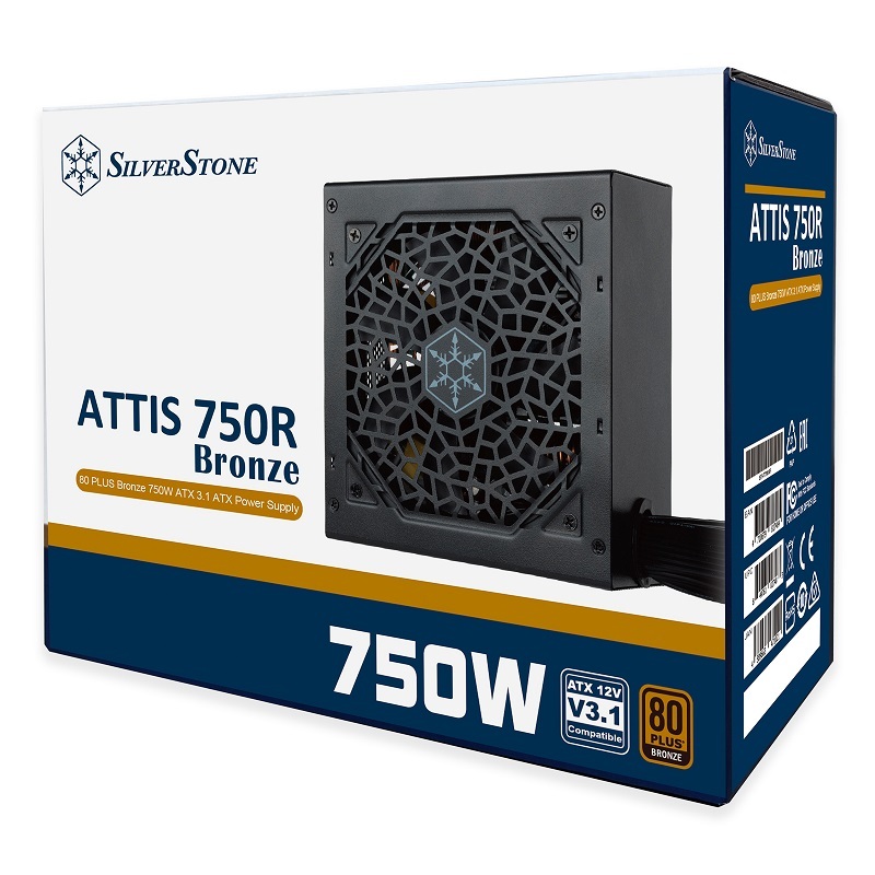 銀欣 Attis 750 Bronze 750W 80 PLUS 銅牌ATX 3.1 電源/SST-AT750R-BF