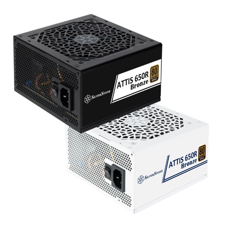 SilverStone 銀欣 Attis 650 Bronze 650W 80 PLUS 銅牌ATX 3.1電源 黑色/白色