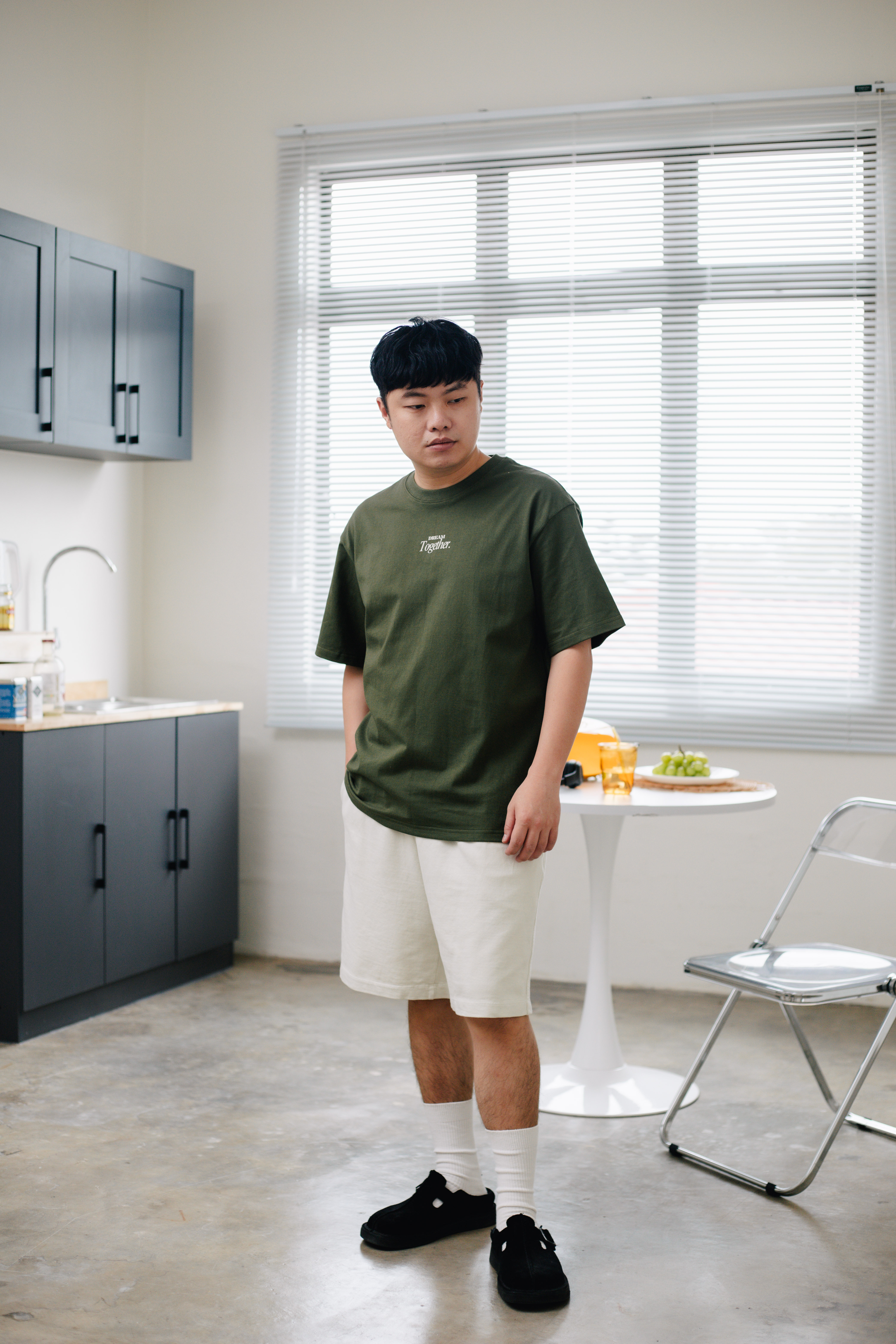 Dannie Sweat Short Beige (Unisex) -2646PSBEI