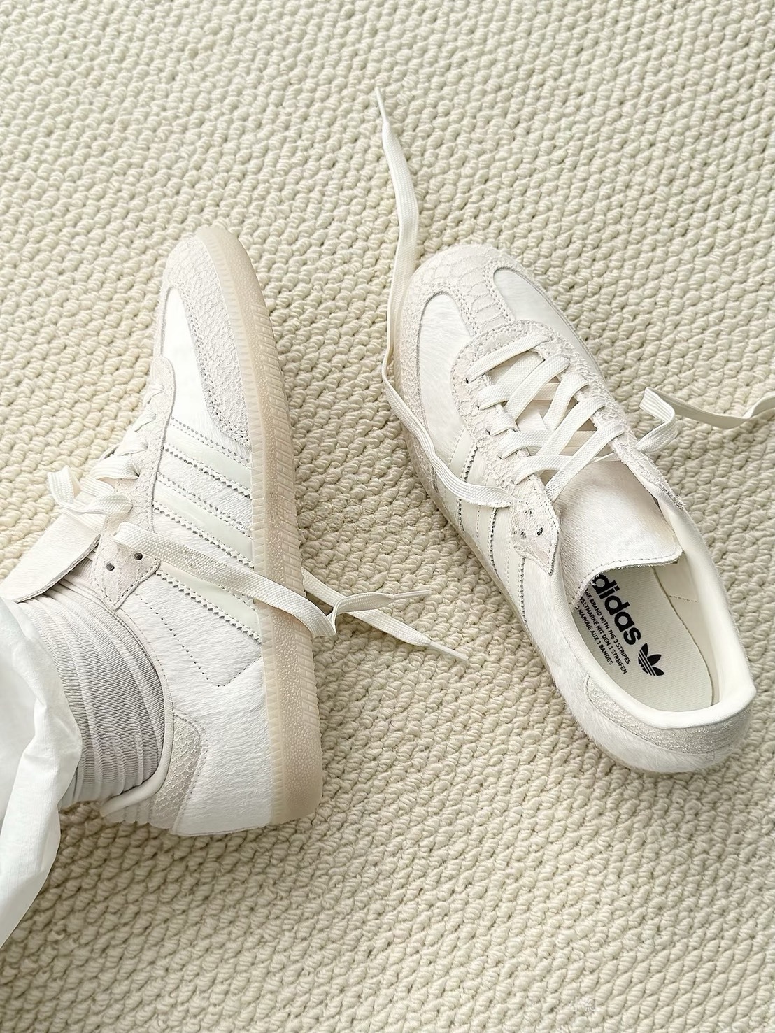 Adidas Originals Samba 裂紋 德訓鞋 米杏