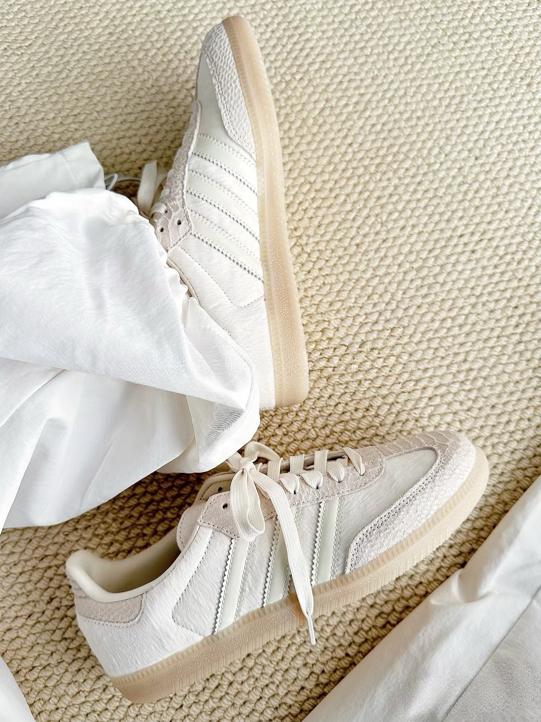 Adidas Originals Samba 裂紋 德訓鞋 米杏