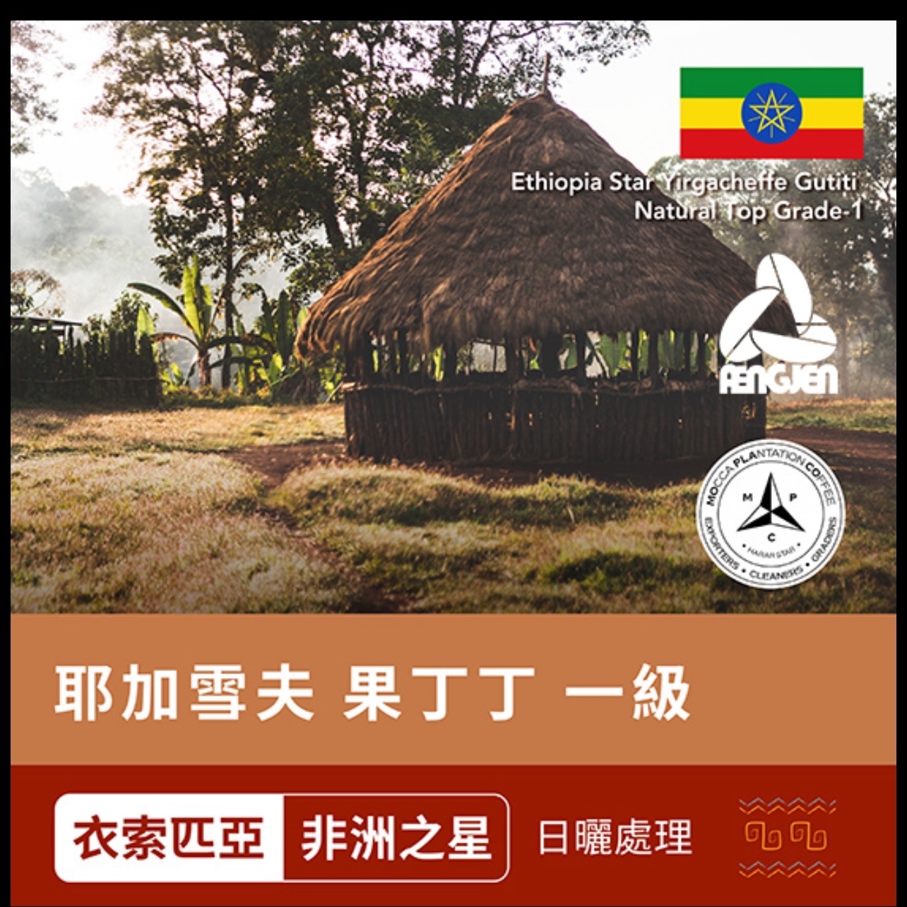 （桃園川流盃比賽用豆）非洲之星果丁丁日曬G1買一送一