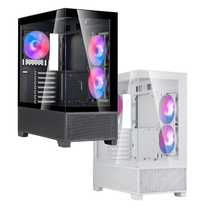 SilverStone 銀欣 Lucid 5 ATX全景機箱 黑色/SST-LD05-B-ARG 白色/SST-LD05-W-ARGB