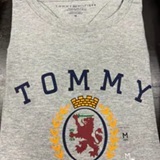 [S] TOMMY HILFIGER GREY CREST LOGO TSHIRT, XM04438-020 (STH1532)