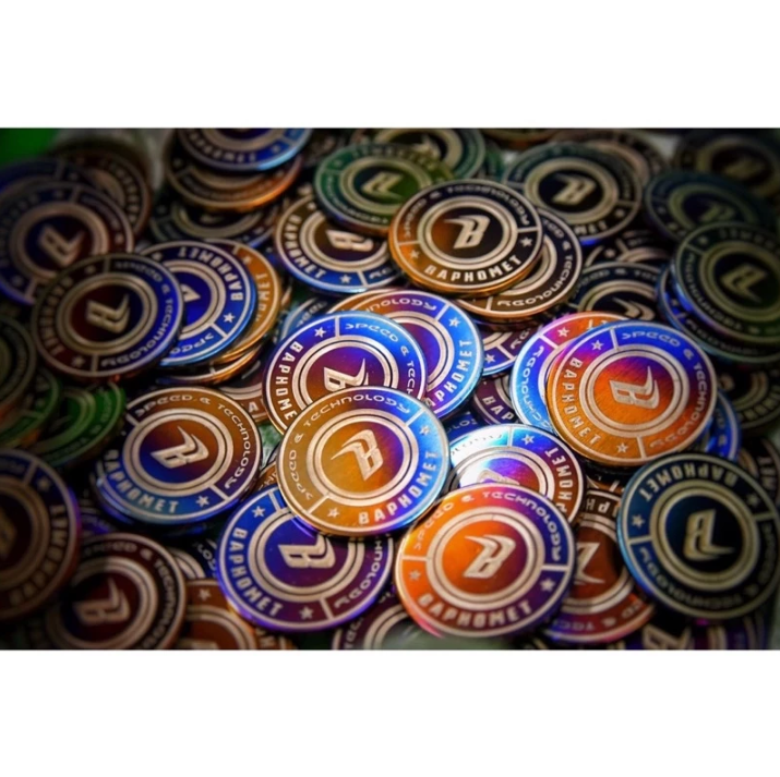 【巴風特 Bpahomet】 LOGO 鈦合金 燒色 貼片 鈦貼片 20/25/35/40/45/50/55 mm