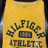 [S] TOMMY HILFIGER CITY YELLOW 1985 ATHLETIC LOGO TSHIRT, XM05718-721 (STH1533)