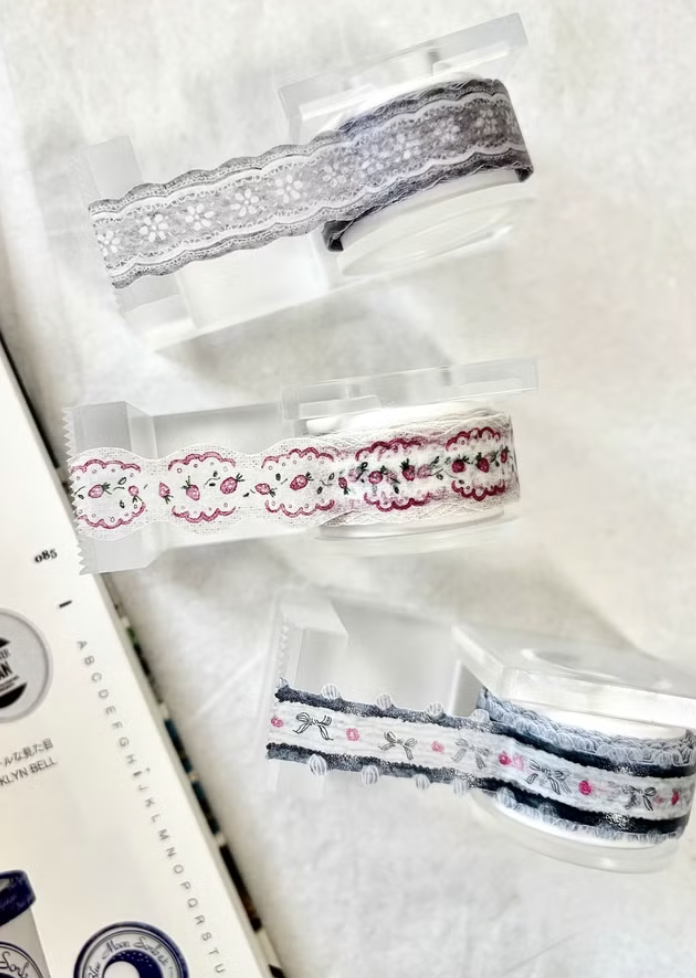 Pion| 花灰、草莓、流蘇 造型膠帶 (共3款)