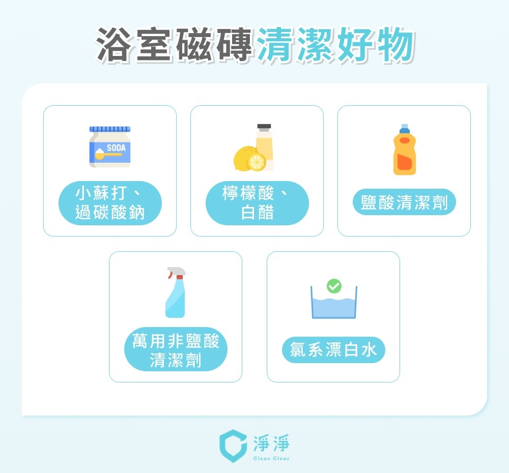 浴室磁磚清潔好物