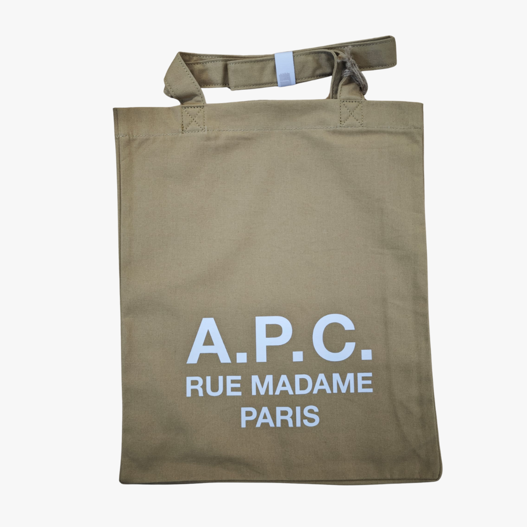 1FF0101-181 [A.P.C.] Tote Bag Dark Beige #COHMN-M67064-BAC (B-EU-E)
