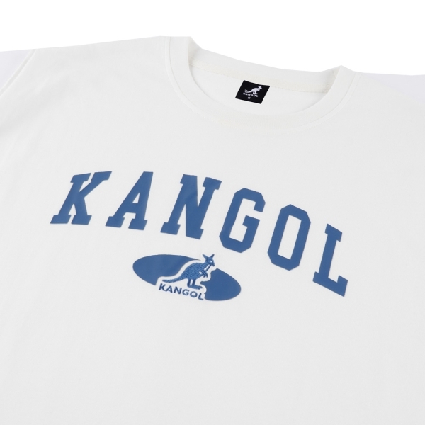 【下殺↘ $399】KANGOL 背心 白 藍LOGO 寬版 無袖 上衣 女 6322148200