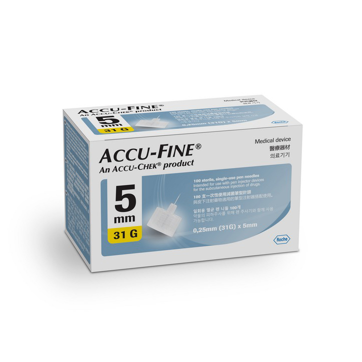 Accu-Fine 胰島素注射針頭 31G 5mm 100粒