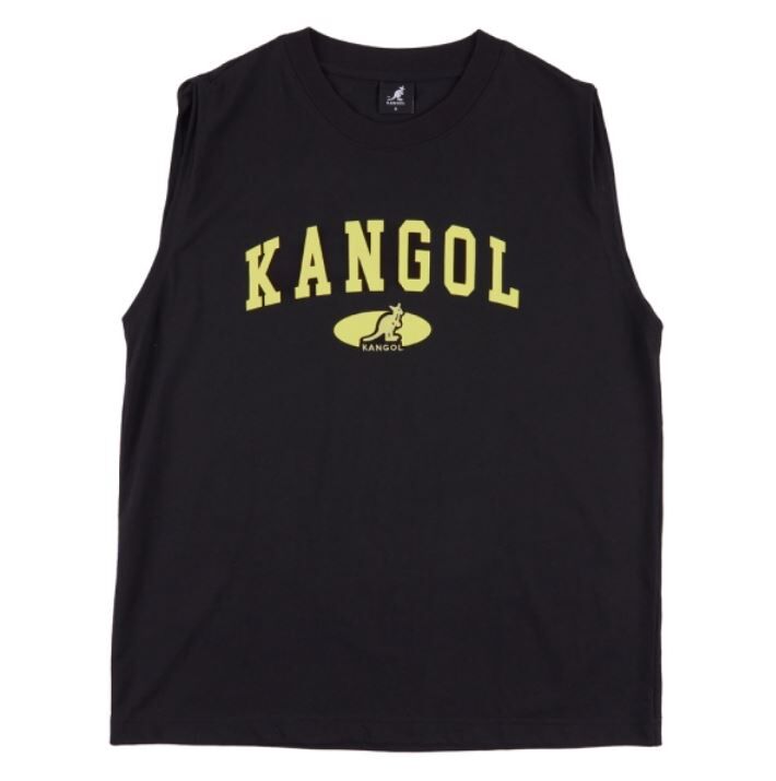 【下殺↘ $399】KANGOL 背心 黑 綠LOGO 寬版 無袖 上衣 女 6322148220