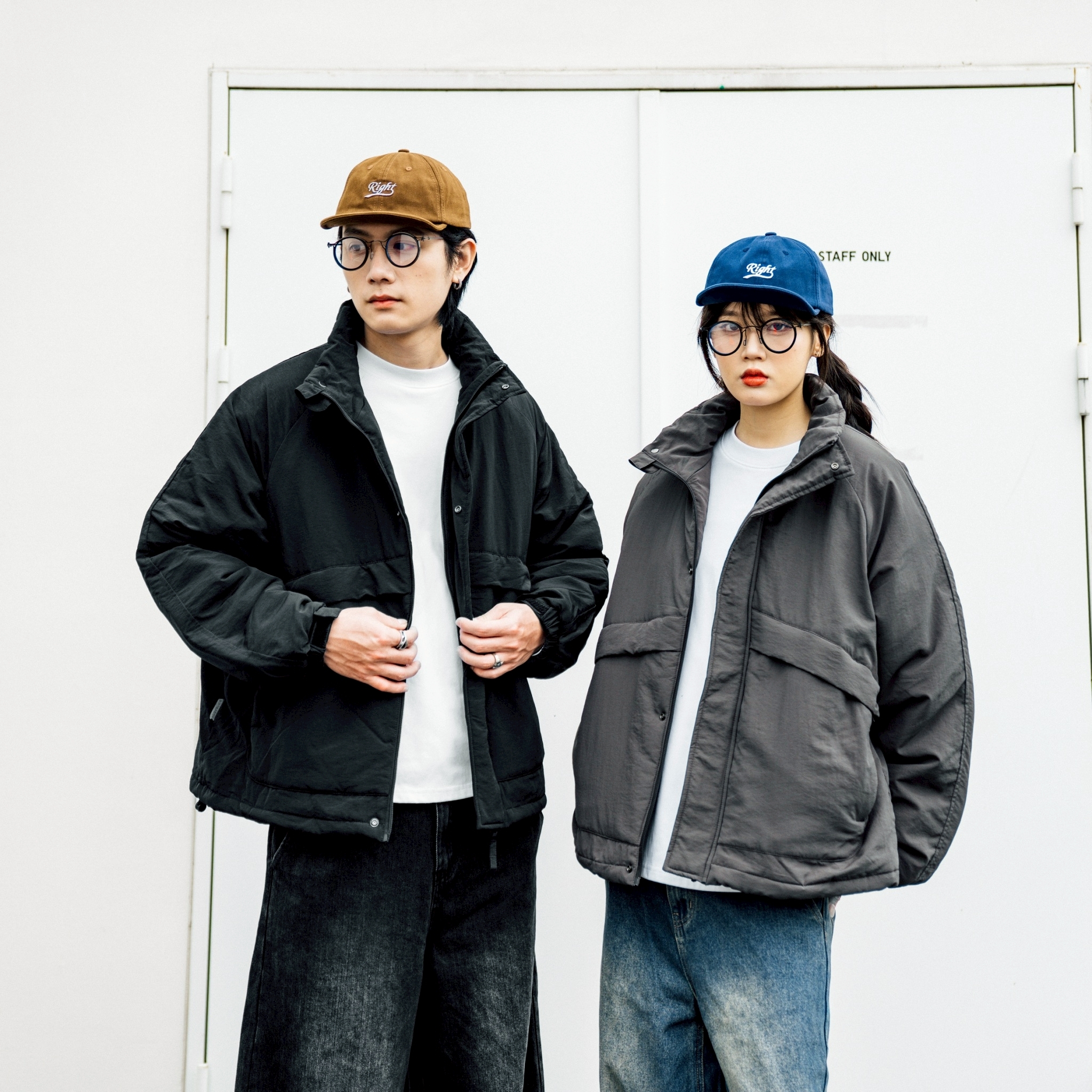 #預購 SBG 鋪棉立領口袋拉鍊外套 兩色 SB9002