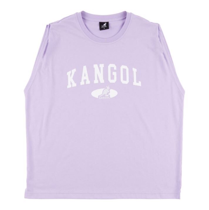 【下殺↘ $399】KANGOL 背心 紫 白LOGO 寬版 無袖 上衣 女 6322148291