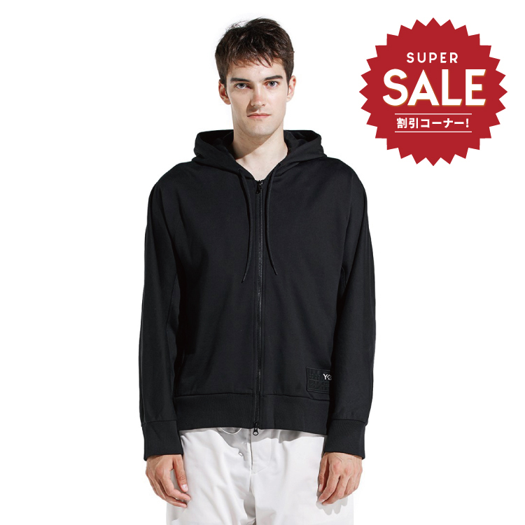 【 Y-3 M STKD FZ HDY 簽名連帽外套 - 黑 】