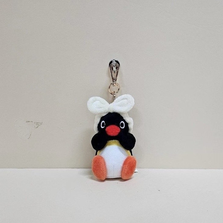 韓國限定 PINGU 企鵝家族 蝴蝶結髮箍吊飾