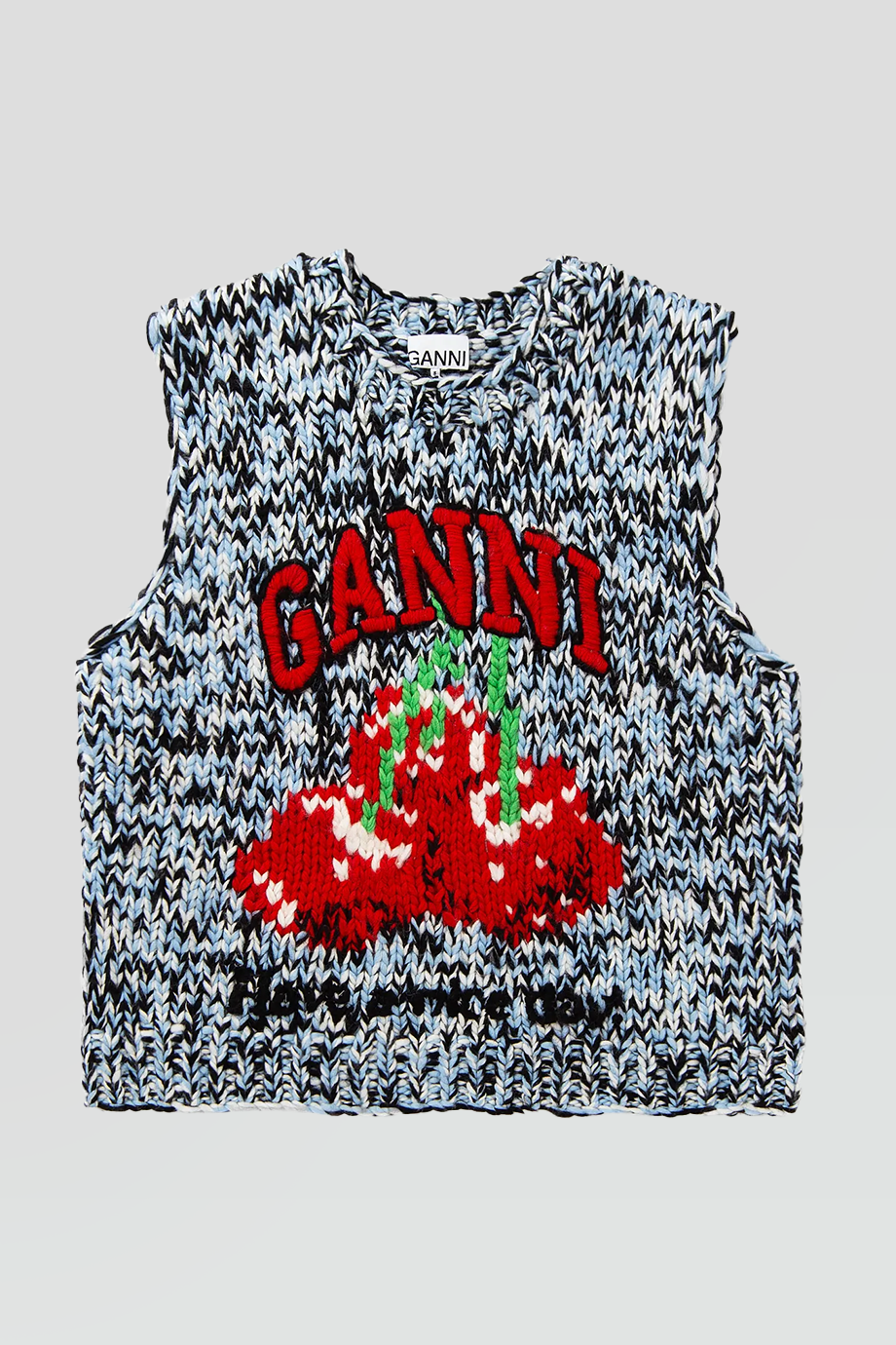 GANNI｜HEAVY 羊毛手工針織背心