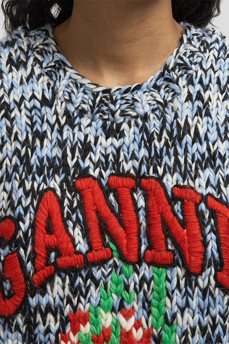 GANNI｜HEAVY 羊毛手工針織背心