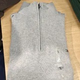 [S] TOMMY HILFIGER GREY HEATHER CLASSIC QUARTER-ZIP SWEATER, 78J9329-030 (STH1540)