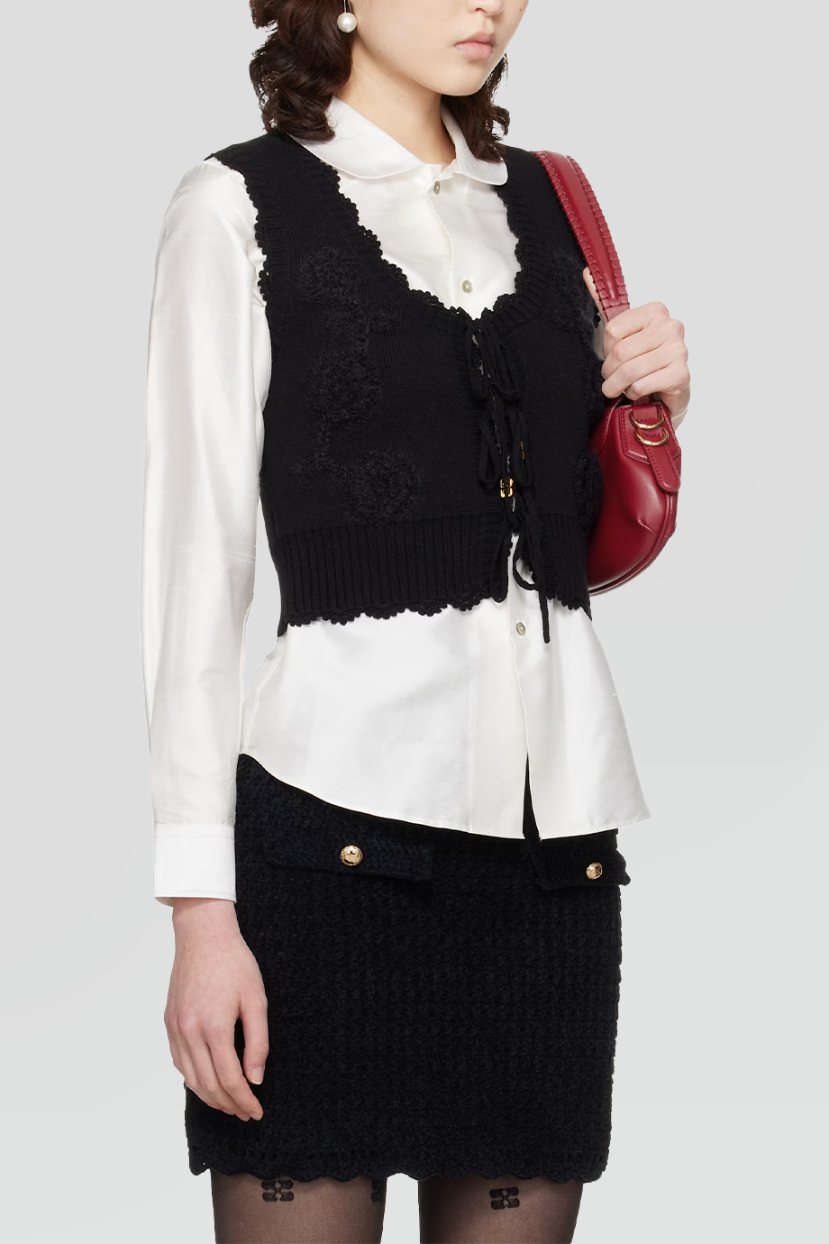GANNI｜CROCHET 鉤針羊絨背心