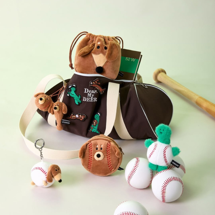 JOGUMAN｜WOODY BASEBALL PLUSH KEYRING