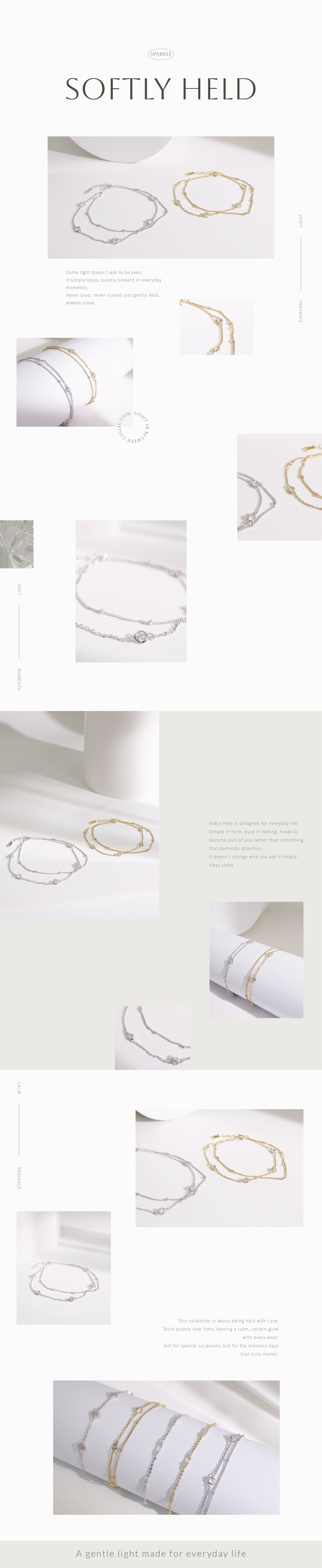 心動頻率 雙層手鍊｜Miestilo Jewelry設計師輕珠寶品牌｜舒飾質感每一刻